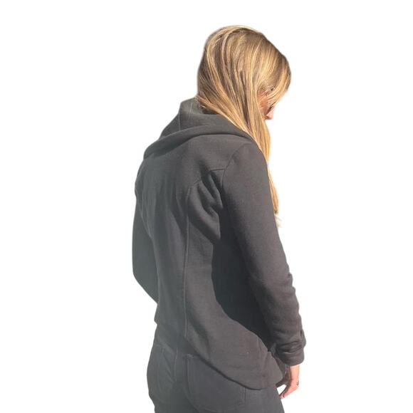 Helmut by Helmut Lang Asymmetric Zip Jacket – Black Cotton Blend, Size S - Picture 5 of 6